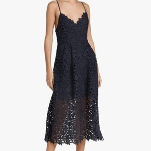 Lace A Line Midi Dress